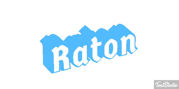 Raton Effet de texte