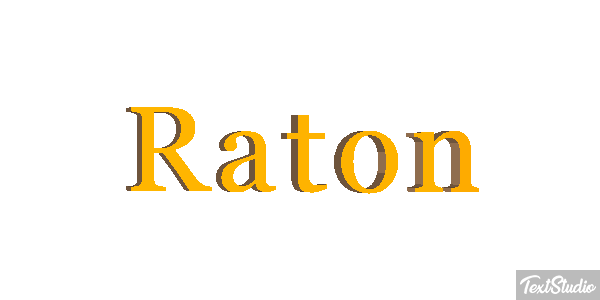 Raton Effet de texte