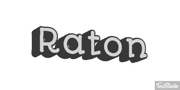 Raton Effet de texte