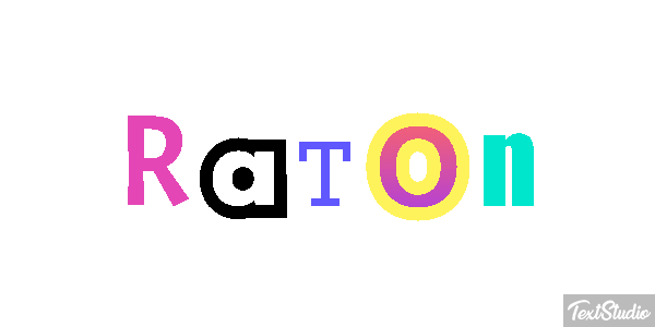 Raton Effet de texte