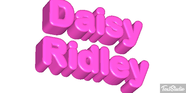 Daisy Ridley Efeito do texto