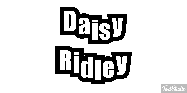 Daisy Ridley Efeito do texto