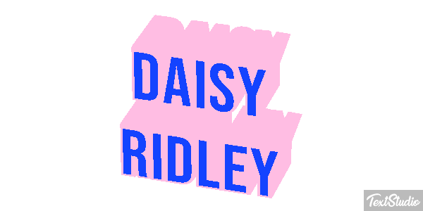 Daisy Ridley Efeito do texto