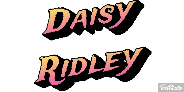 Daisy Ridley Efeito do texto