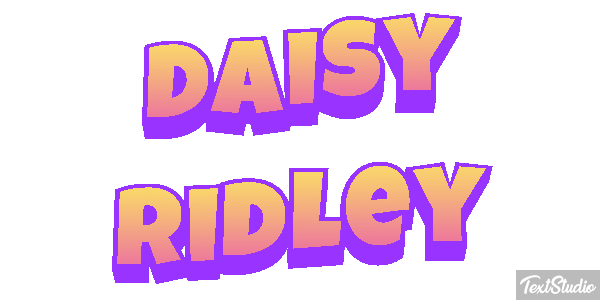 Daisy Ridley Efeito do texto
