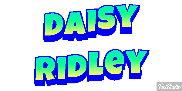 Daisy Ridley Efeito do texto