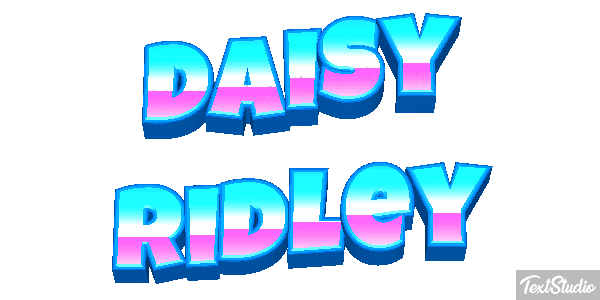 Daisy Ridley Efeito do texto