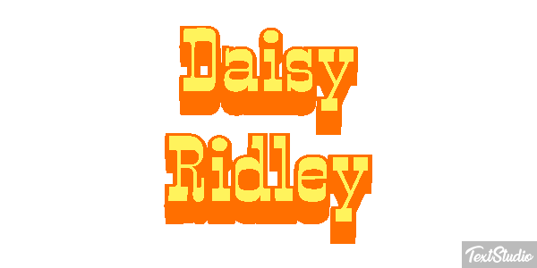 Daisy Ridley Efeito do texto