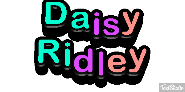 Daisy Ridley Efeito do texto