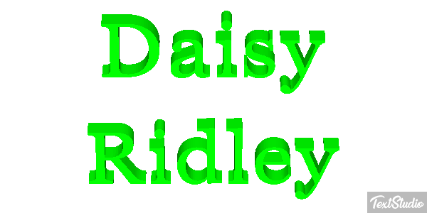 Daisy Ridley Efeito do texto
