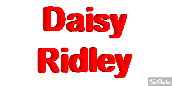 Daisy Ridley Efeito do texto