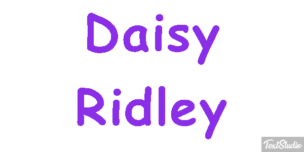 Daisy Ridley Efeito do texto