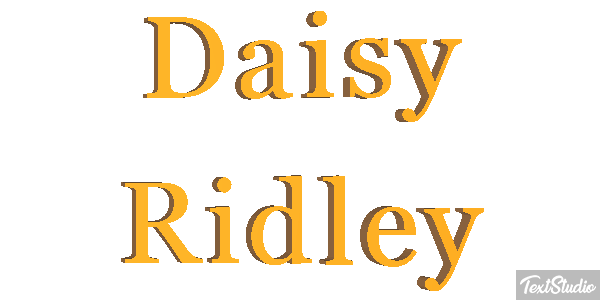 Daisy Ridley Efeito do texto