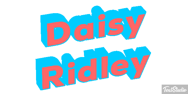 Daisy Ridley Efeito do texto