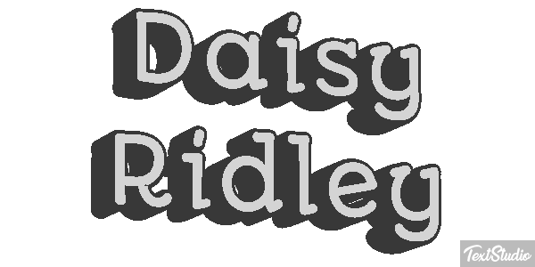 Daisy Ridley Efeito do texto