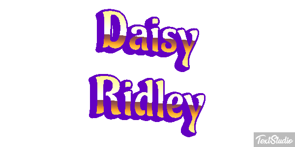 Daisy Ridley Efeito do texto