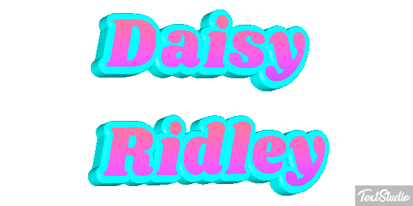 Daisy Ridley Efeito do texto