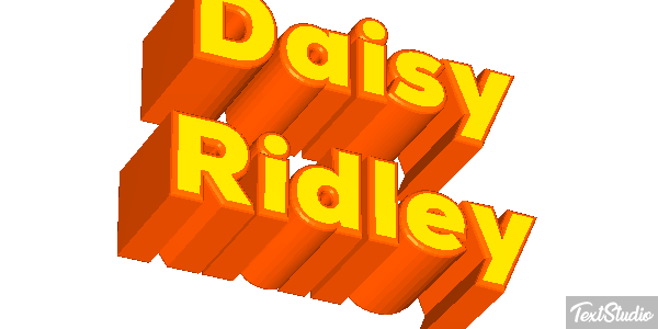 Daisy Ridley Efeito do texto