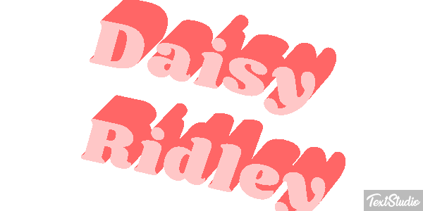 Daisy Ridley Efeito do texto