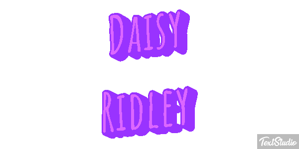Daisy Ridley Efeito do texto