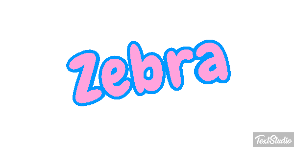 Zebra Text effect