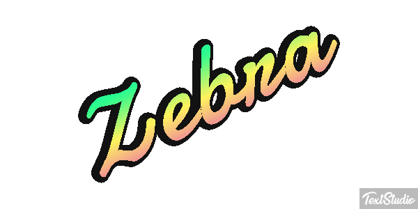 Zebra Text effect