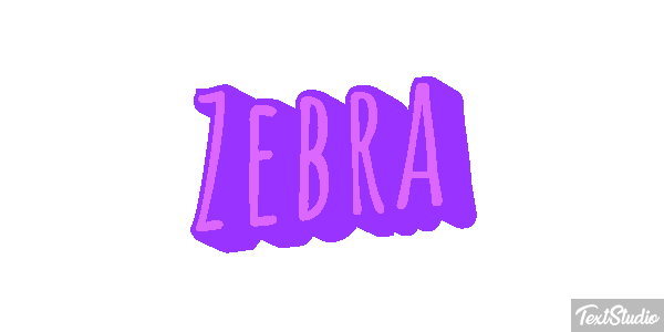 Zebra Text effect