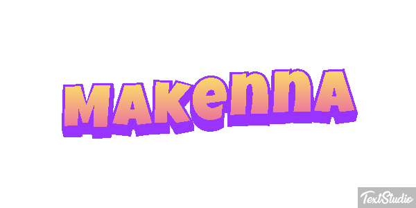 Makenna Effet de texte