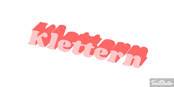 Klettern Efeito do texto
