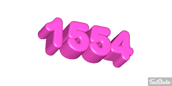 1554 Text effect