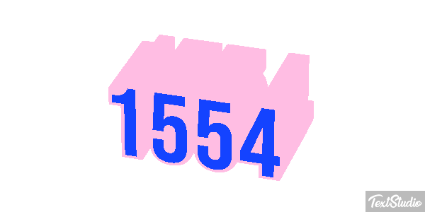 1554 Text effect