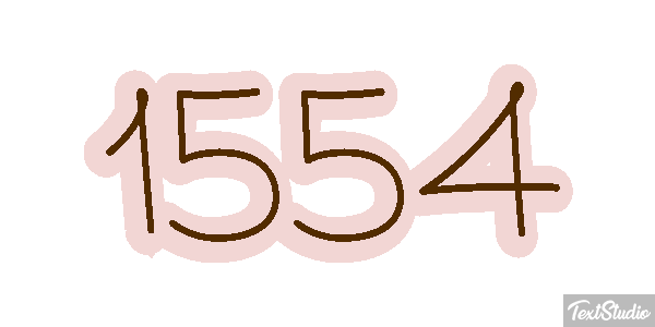 1554 Text effect