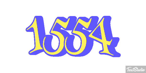 1554 Text effect