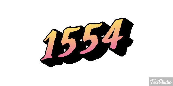 1554 Text effect