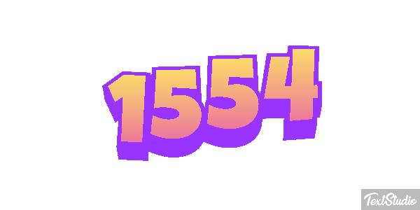 1554 Text effect