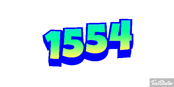 1554 Text effect