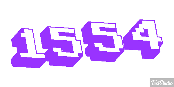 1554 Text effect