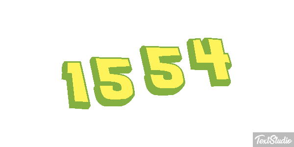 1554 Text effect