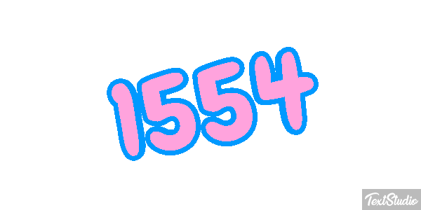 1554 Text effect