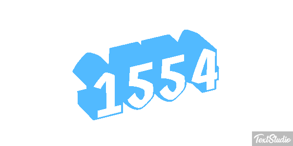 1554 Text effect