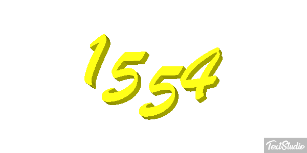 1554 Text effect