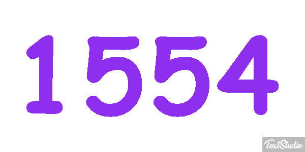 1554 Text effect