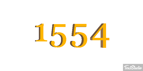 1554 Text effect