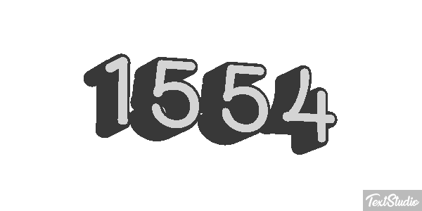 1554 Text effect