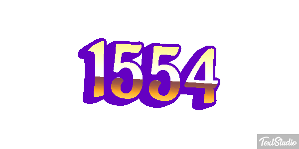 1554 Text effect