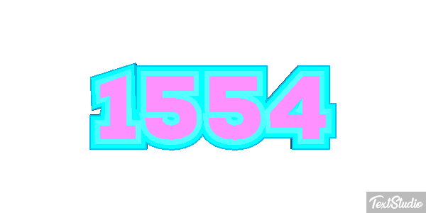 1554 Text effect