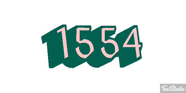 1554 Text effect