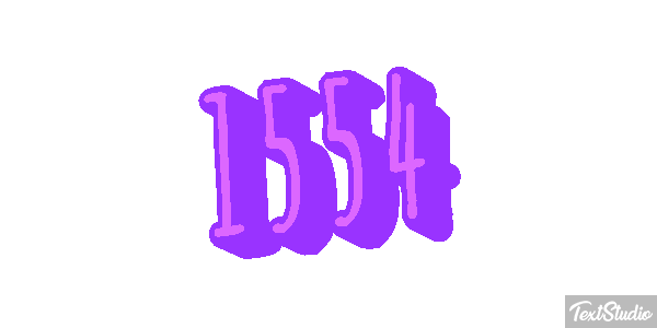 1554 Text effect