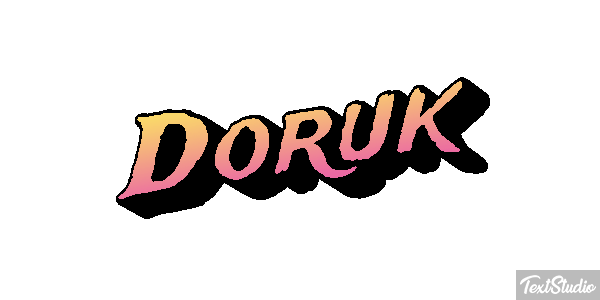 Doruk Effetto testo