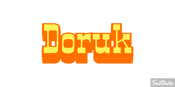 Doruk Effetto testo